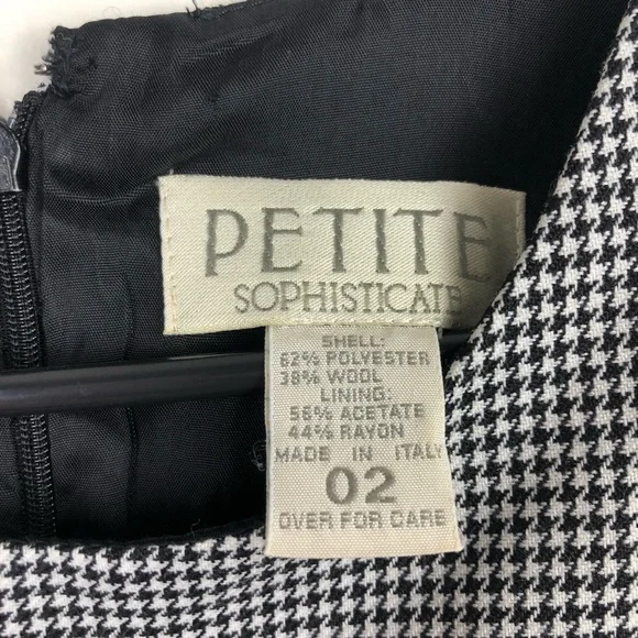 Vintage Petite Sophisticate Gingham Dress - Picture 7 of 7